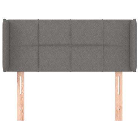 Vidaxl hoofdbord met randen 103x16x78 88 cm stof donkergrijs