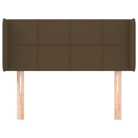 Vidaxl hoofdbord met randen 103x16x78 88 cm stof donkerbruin