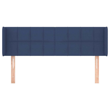 Vidaxl hoofdbord met randen 147x16x78 88 cm stof blauw
