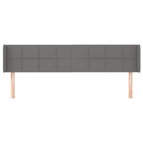Vidaxl hoofdbord met randen 183x16x78 88 cm stof donkergrijs