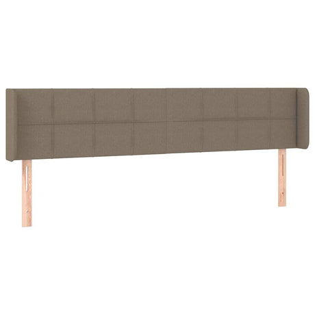 Vidaxl hoofdbord met randen 183x16x78 88 cm stof taupe