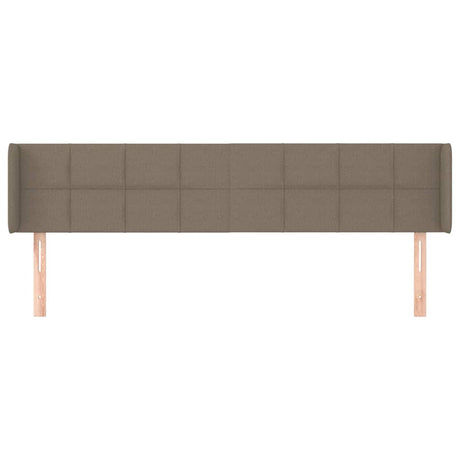 Vidaxl hoofdbord met randen 183x16x78 88 cm stof taupe