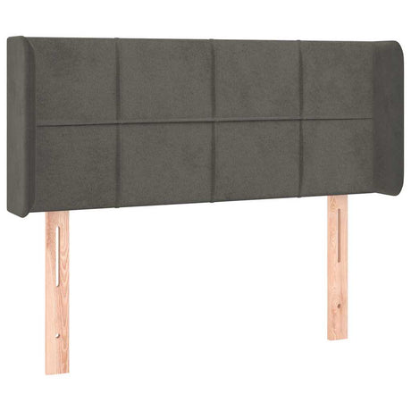 Vidaxl hoofdbord met randen 83x16x78 88 cm fluweel donkergrijs