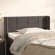 Vidaxl hoofdbord met randen 83x16x78 88 cm fluweel donkergrijs