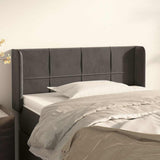 Vidaxl hoofdbord met randen 83x16x78 88 cm fluweel donkergrijs