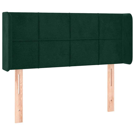 Vidaxl hoofdbord met randen 83x16x78 88 cm fluweel donkergroen