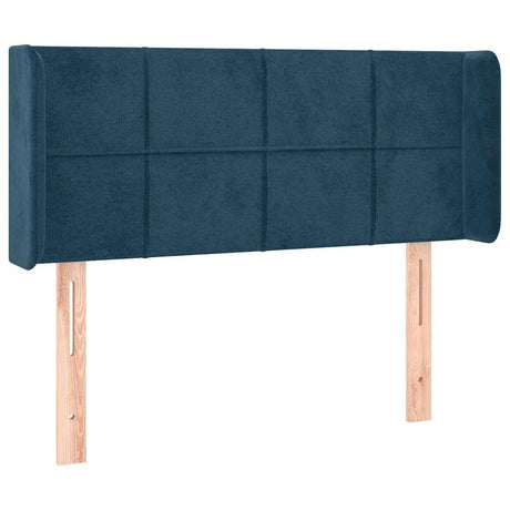Vidaxl hoofdbord met randen 93x16x78 88 cm fluweel donkerblauw