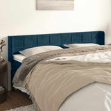 Vidaxl hoofdbord met randen 183x16x78 88 cm fluweel donkerblauw