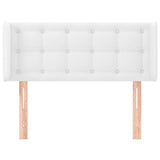 Vidaxl hoofdbord met randen 83x16x78 88 cm kunstleer wit