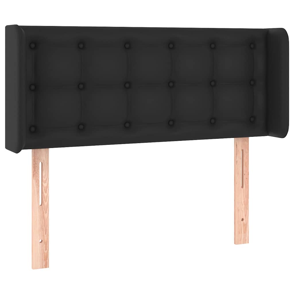 Vidaxl hoofdbord met randen 93x16x78 88 cm kunstleer zwart