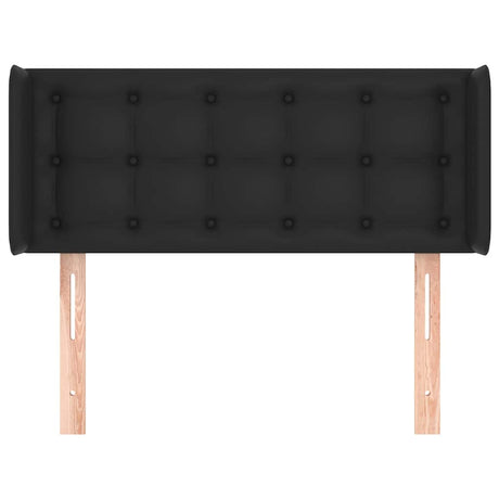 Vidaxl hoofdbord met randen 93x16x78 88 cm kunstleer zwart