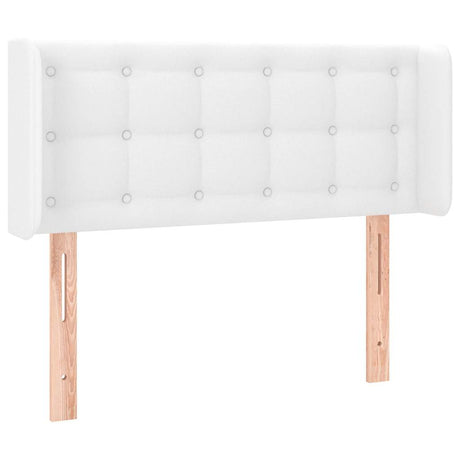 Vidaxl hoofdbord met randen 93x16x78 88 cm kunstleer wit