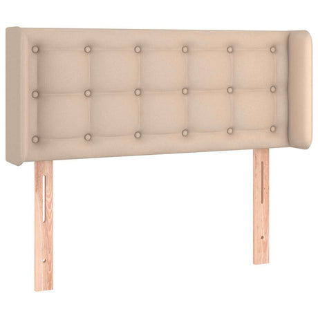 Vidaxl hoofdbord met randen 93x16x78 88 cm kunstleer cappuccinokleur