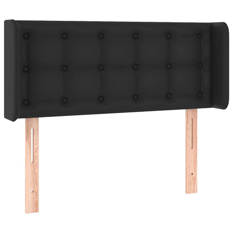 Vidaxl hoofdbord met randen 103x16x78 88 cm kunstleer zwart