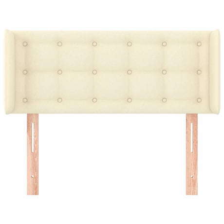 Vidaxl hoofdbord met randen 103x16x78 88 cm kunstleer crèmekleurig