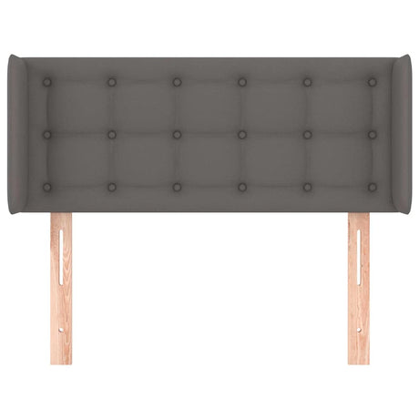 Vidaxl hoofdbord met randen 103x16x78 88 cm kunstleer grijs