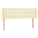 Vidaxl hoofdbord met randen 147x16x78 88 cm kunstleer crèmekleurig