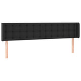 Vidaxl hoofdbord met randen 163x16x78 88 cm kunstleer zwart