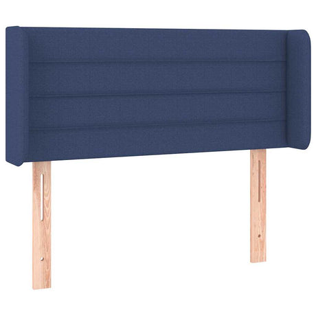 Vidaxl hoofdbord met randen 83x16x78 88 cm stof blauw