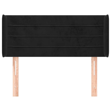 Vidaxl hoofdbord met randen 83x16x78 88 cm fluweel zwart