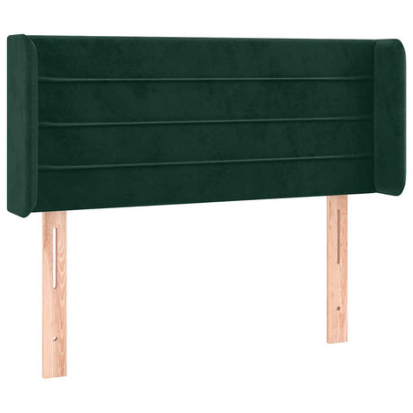 Vidaxl hoofdbord met randen 83x16x78 88 cm fluweel donkergroen