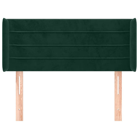 Vidaxl hoofdbord met randen 83x16x78 88 cm fluweel donkergroen