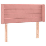 Vidaxl hoofdbord met randen 83x16x78 88 cm fluweel roze