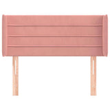 Vidaxl hoofdbord met randen 83x16x78 88 cm fluweel roze