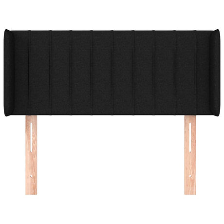Vidaxl hoofdbord met randen 83x16x78 88 cm stof zwart