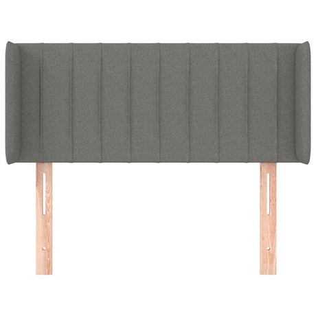Vidaxl hoofdbord met randen 93x16x78 88 cm stof donkergrijs