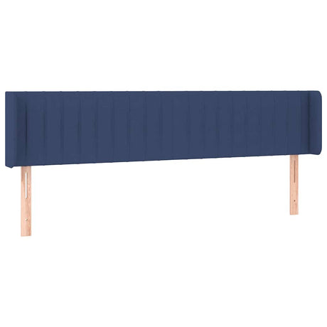 Vidaxl hoofdbord met randen 203x16x78 88 cm stof blauw