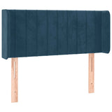 Vidaxl hoofdbord met randen 83x16x78 88 cm fluweel donkerblauw