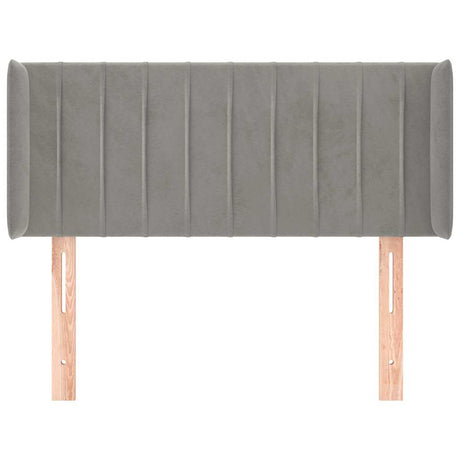 Vidaxl hoofdbord met randen 103x16x78 88 cm fluweel lichtgrijs
