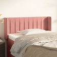 Vidaxl hoofdbord met randen 103x16x78 88 cm fluweel roze