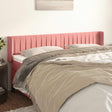 Vidaxl hoofdbord met randen 203x16x78 88 cm fluweel roze
