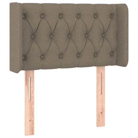 Vidaxl hoofdbord met randen 83x16x78 88 cm stof taupe