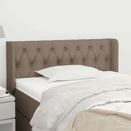 Vidaxl hoofdbord met randen 93x16x78 88 cm stof taupe