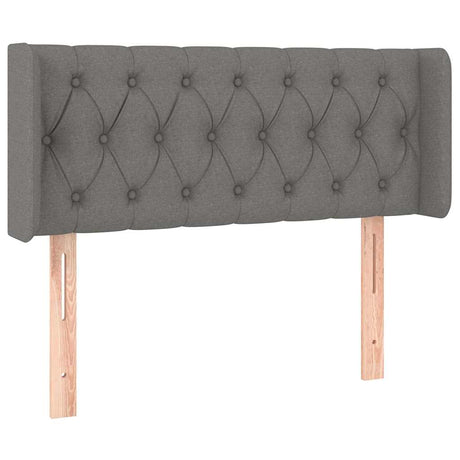 Vidaxl hoofdbord met randen 103x16x78 88 cm stof donkergrijs