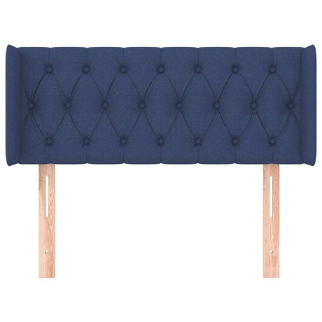 Vidaxl hoofdbord met randen 103x16x78 88 cm stof blauw