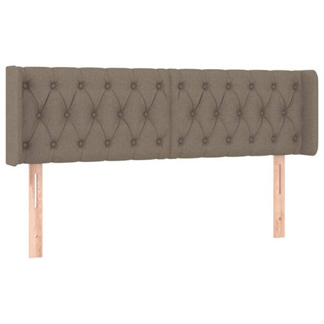 Vidaxl hoofdbord met randen 147x16x78 88 cm stof taupe