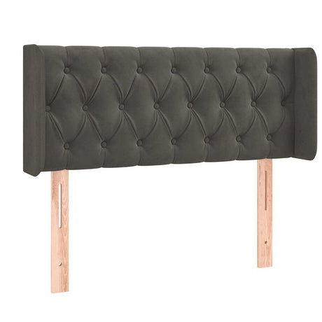 Vidaxl hoofdbord met randen 93x16x78 88 cm fluweel donkergrijs