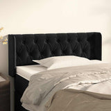 Vidaxl hoofdbord met randen 93x16x78 88 cm fluweel zwart