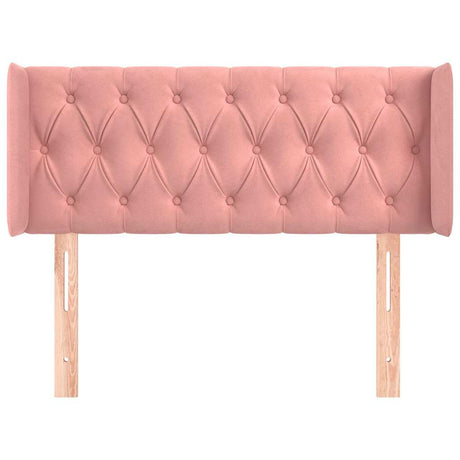 Vidaxl hoofdbord met randen 93x16x78 88 cm fluweel roze