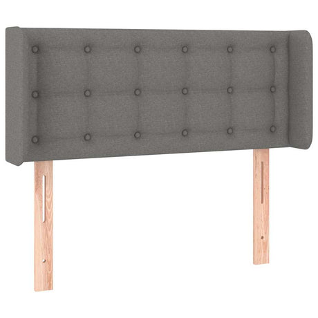 Vidaxl hoofdbord met randen 83x16x78 88 cm stof donkergrijs
