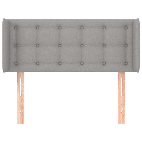 Vidaxl hoofdbord met randen 93x16x78 88 cm stof lichtgrijs