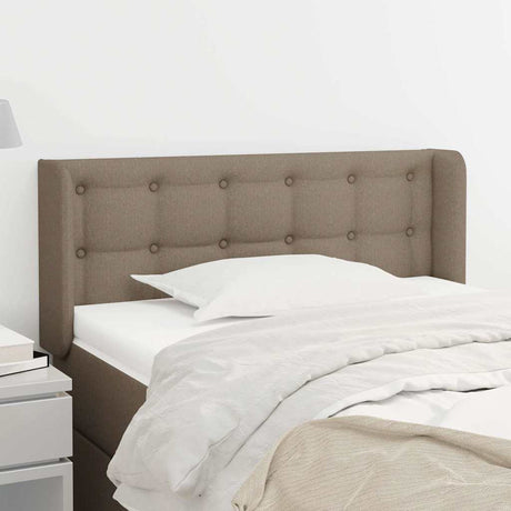 Vidaxl hoofdbord met randen 93x16x78 88 cm stof taupe