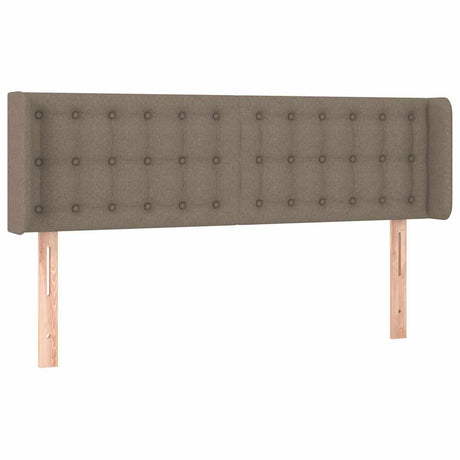 Vidaxl hoofdbord met randen 147x16x78 88 cm stof taupe