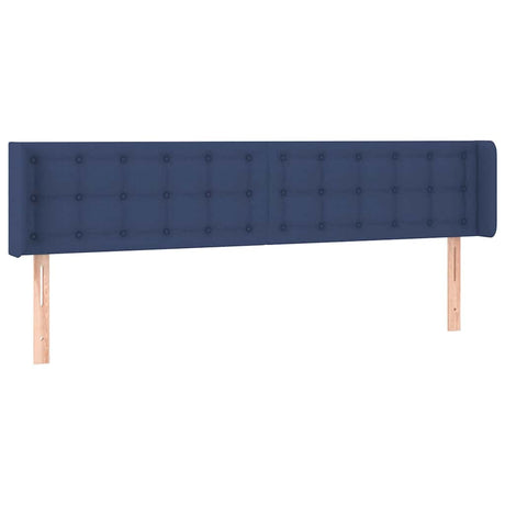 Vidaxl hoofdbord met randen 183x16x78 88 cm stof blauw
