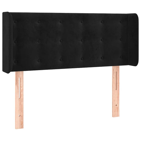 Vidaxl hoofdbord met randen 103x16x78 88 cm fluweel zwart