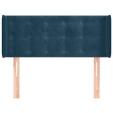 Vidaxl hoofdbord met randen 103x16x78 88 cm fluweel donkerblauw